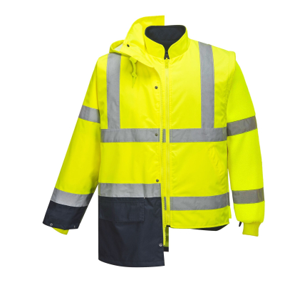 Giaccone Essential 5 in 1Hi-Vis Portwest  - Portwest - Abbigliamento da lavoro Alta Visibilità