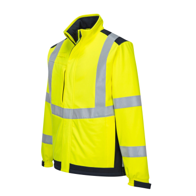 GIACCA SOFTSHELL PORTWEST MV72 MODAFLAME RAIN MULTINORMA - TRIVALENTE CON PROTEZIONE 2 DA ARCO ELETTRICO - IMPERMEABILE - HI-...