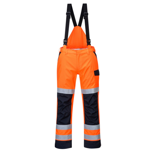 PANTALONI PORTWEST MV71 MODAFLAME RAIN MULTINORMA - TRIVALENTE CON PROTEZIONE 2 DA ARCO ELETTRICO - IMPERMEABILE - HI-VIS  - ...