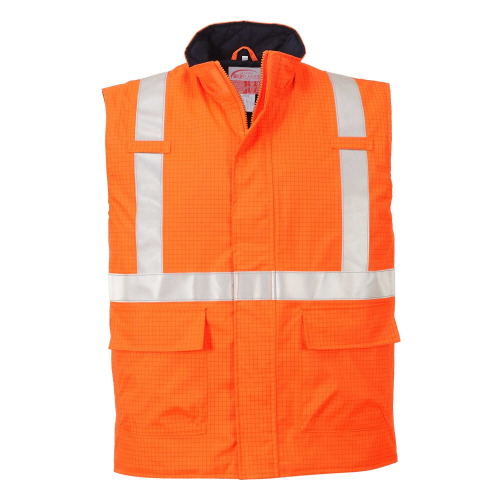 Gilet imbottito Portwest S776 BizFlame Rain multinorma impermeabile - alta visibilità trivalente  - Portwest - Gilet da lavoro