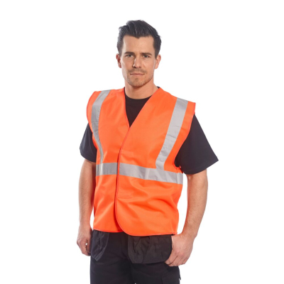 Gilet una banda orizzontale e due verticali Hi-Vis -C472 -Portwest  - Portwest - Gilet da lavoro