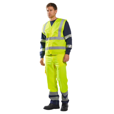 Gilet due bande orizzontali e verticali Hi-Vis Portwest - C470  - Portwest - Gilet da lavoro