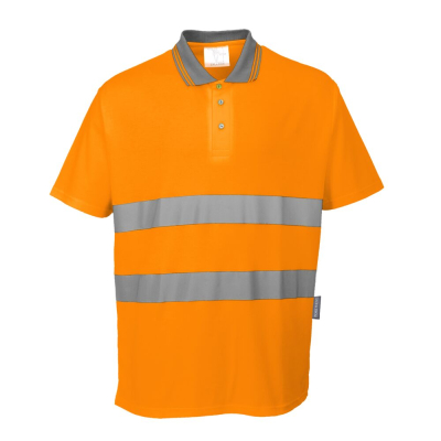 Polo maniche corte Hi-Vis Classe 2 e RIS S171 Portwest  - Portwest - Abbigliamento da lavoro Alta Visibilità