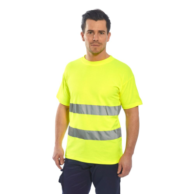 T-shirt Cotton Comfort Hi-Vis  - Portwest - T-shirt da lavoro