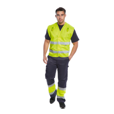 Pantalone E049 Combat Bicolore Hi-Vis Portwest  - Portwest - Pantaloni da lavoro alta visibilità