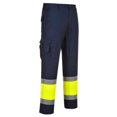 Pantalone bicolore Hi-Vis Classe 1 E049 Portwest  - Portwest - Pantaloni da lavoro alta visibilità