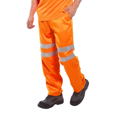 Pantaloni RT45 Poliestere-cotone RIS Hi-Vis Portwest  - Portwest - Pantaloni da lavoro alta visibilità