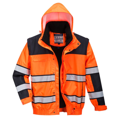 Bomber 3-in-1 Hi-Vis Classe 3 RIS impermeabile C466 Portwest  - Portwest - Abbigliamento da lavoro Alta Visibilità