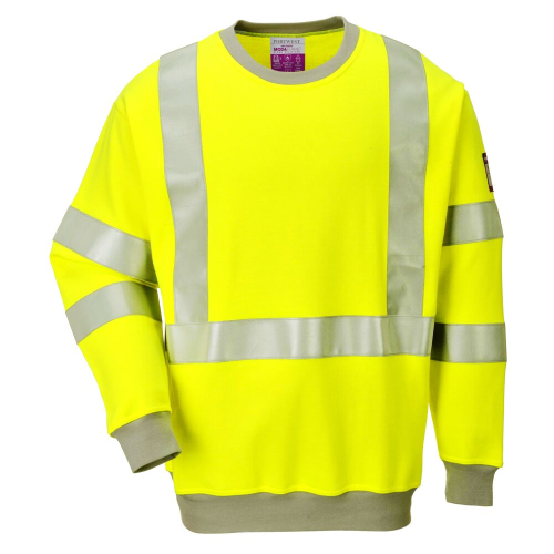 Felpa alta visibilità FR72 Portwest Hi-Vis antistatica ignifuga protezione arco elettrico ARC 2  - Portwest - Abbigliamento d...