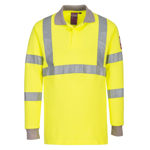 Polo Hi-Vis Classe 3 ignifuga e antistatica FR77 Portwest  - Portwest - Abbigliamento da lavoro Alta Visibilità