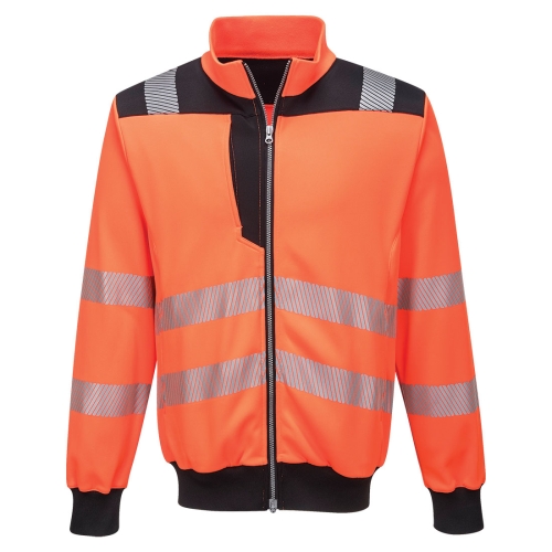 Felpa full zip Hi-Vis e RIS PW370 Portwest  - Portwest - Abbigliamento da lavoro Alta Visibilità