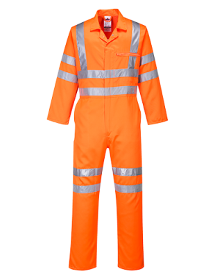 Tuta alta visibilità Portwest RT42 arancio fluo - Industria Ferroviaria RIS-3279-TOM  - Portwest - Tute da lavoro